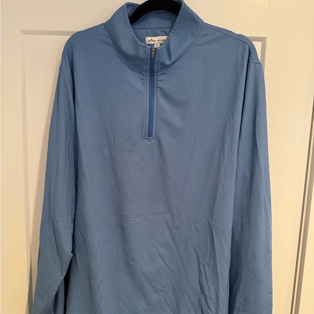 Peter Millar Sky Blue Quarter-Zip Pullover